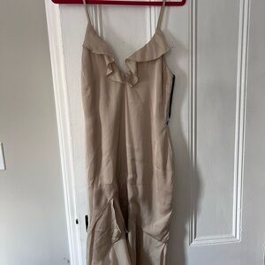 Missguided Cream Midi Dress